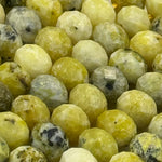 Faceted Dendritic Serpentine Rondelle Beads