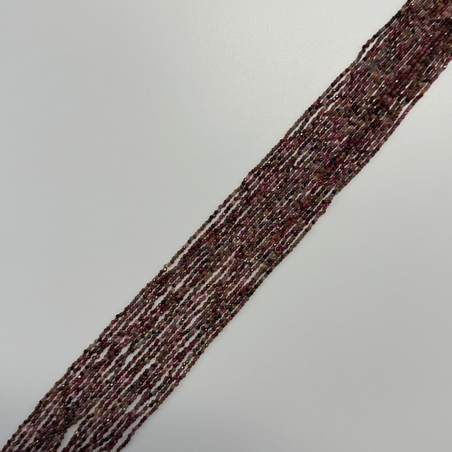 Ruby and Sapphire Faceted Round Stone Beads - (A Quality)