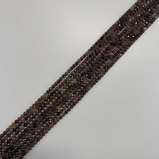 Sapphire Faceted Round Beads - (AA Quality)