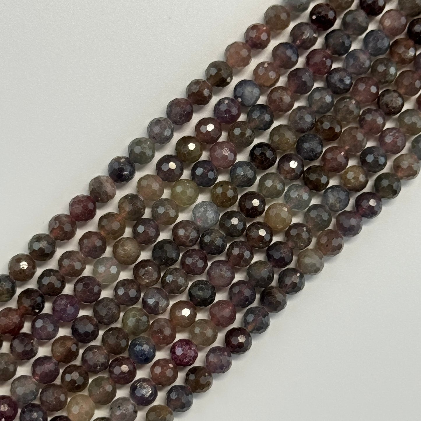 Sapphire Faceted Round Beads - (AA Quality)