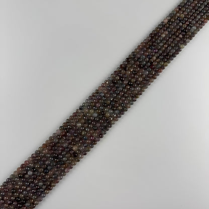 Sapphire Faceted Round Gemstone Beads - (AA Quality)