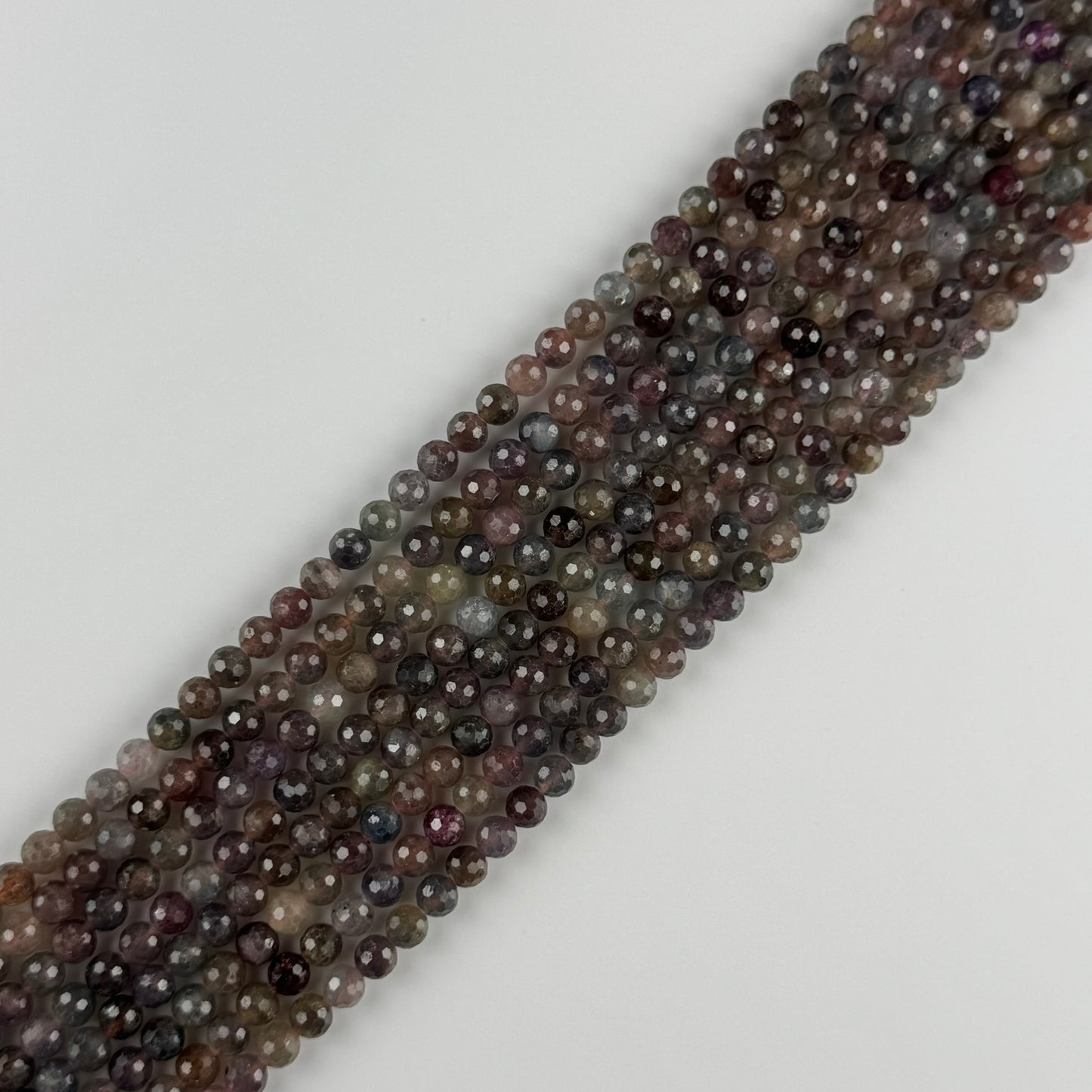 Sapphire Faceted Round Beads - (AA Quality)
