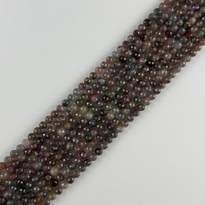 Sapphire Faceted Round Gemstone Beads - (AA Quality)
