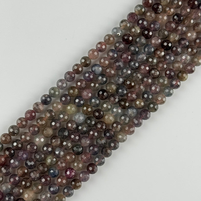 Faceted Round Stone Beads