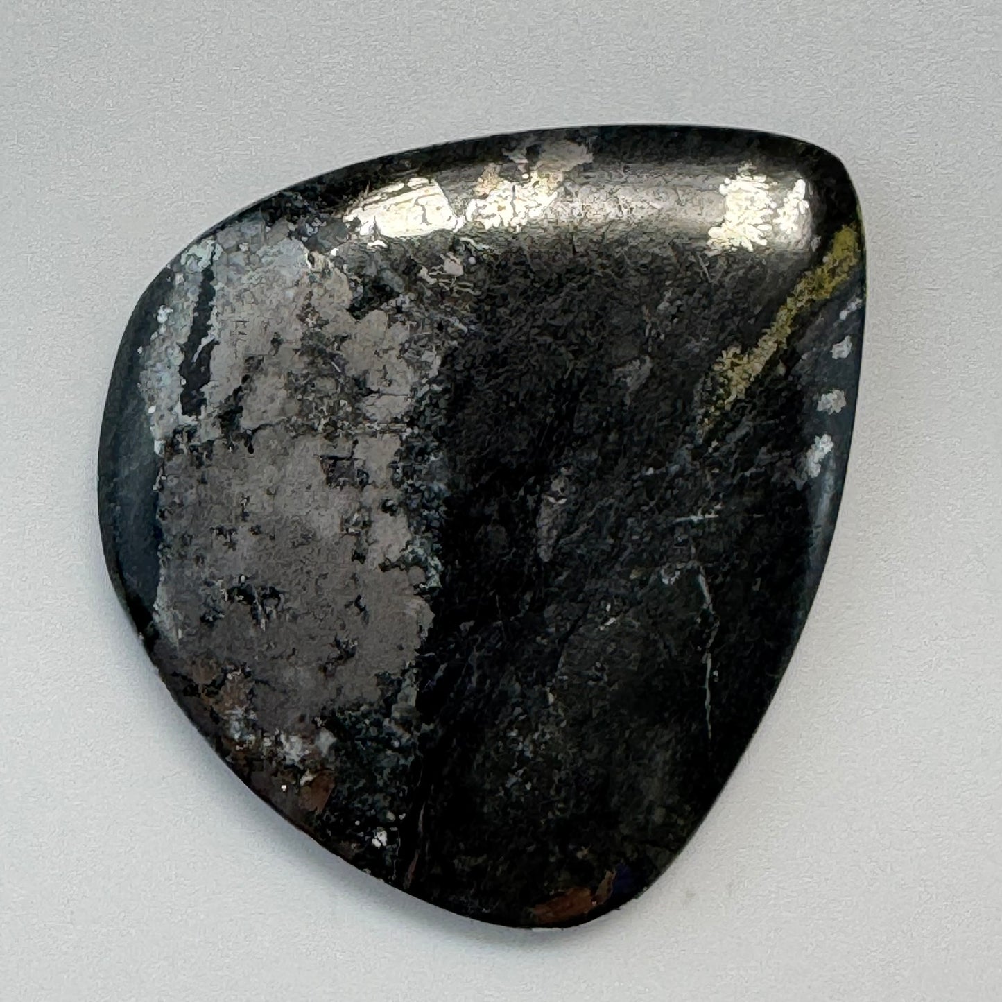Natural Silver Cabochon – Double-Sided Polished from Cobalt, Ontario