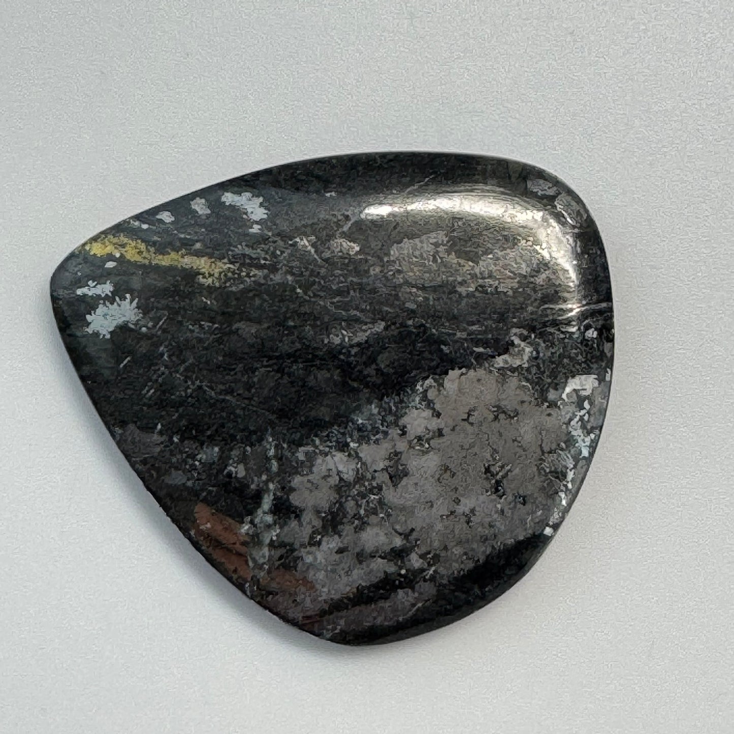 Natural Silver Cabochon – Double-Sided Polished from Cobalt, Ontario