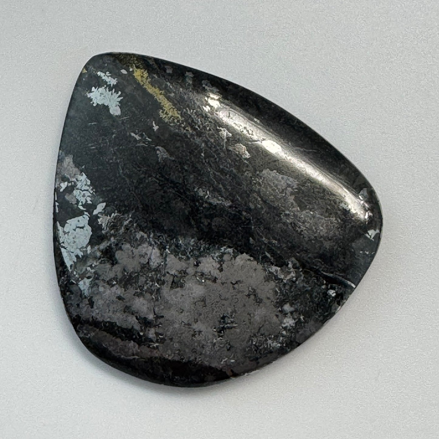 Natural Silver Cabochon – Double-Sided Polished from Cobalt, Ontario