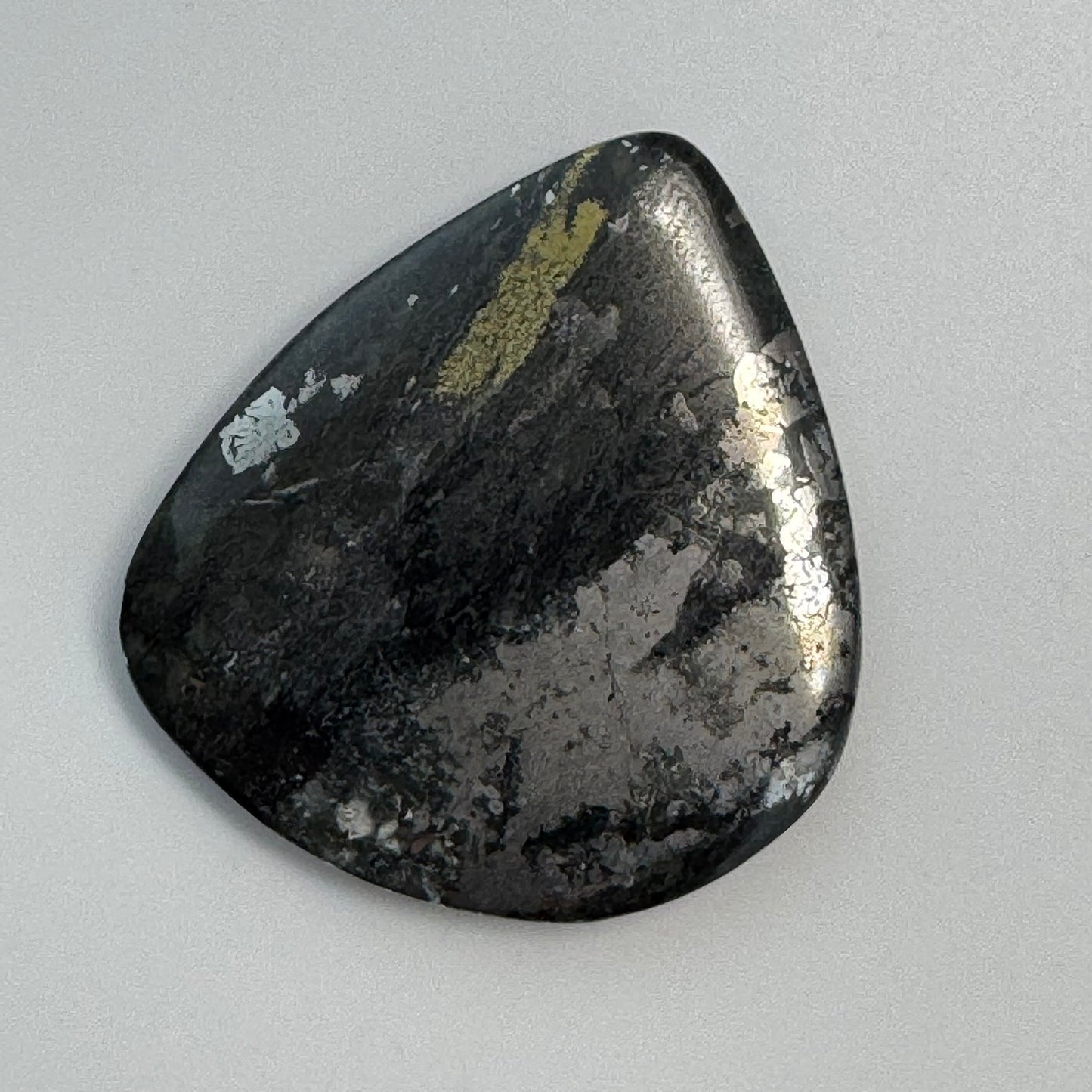 Natural Silver Cabochon – Double-Sided Polished from Cobalt, Ontario