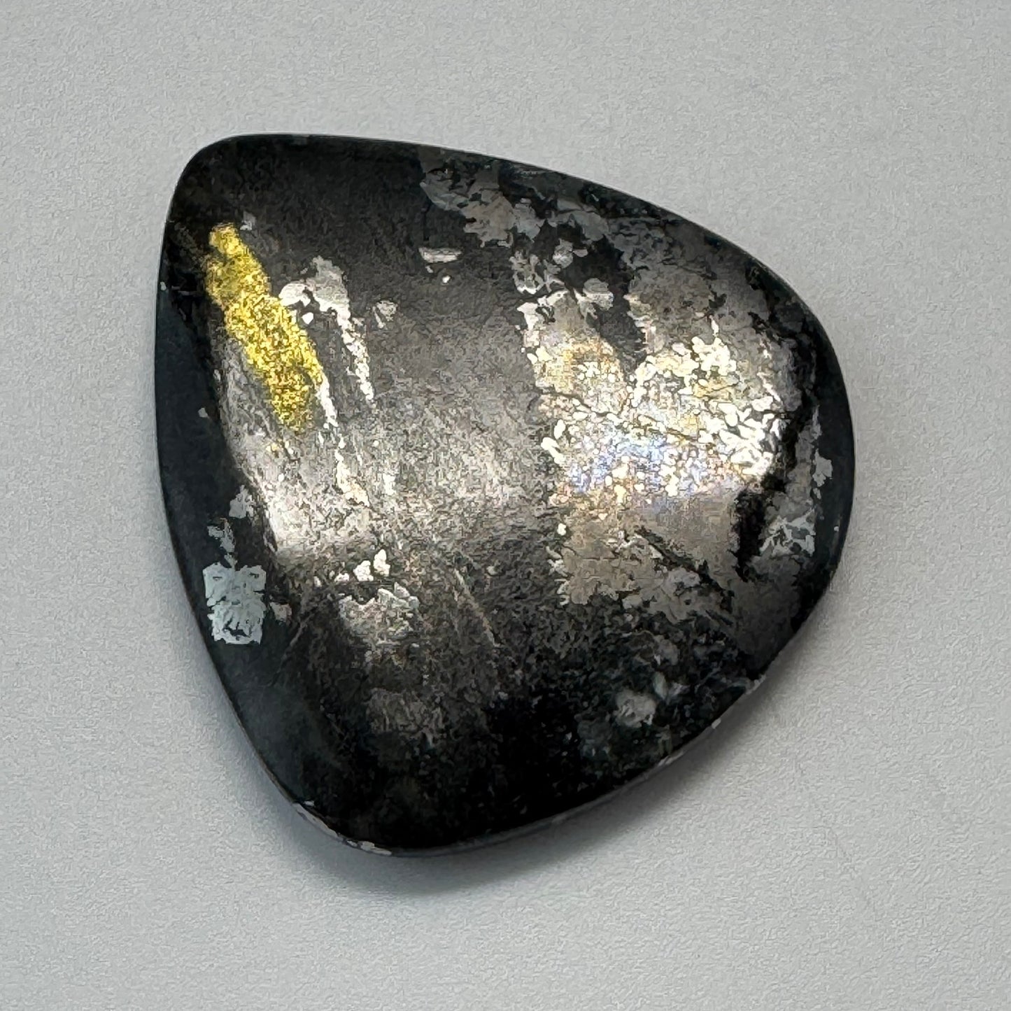 Natural Silver Cabochon – Double-Sided Polished from Cobalt, Ontario