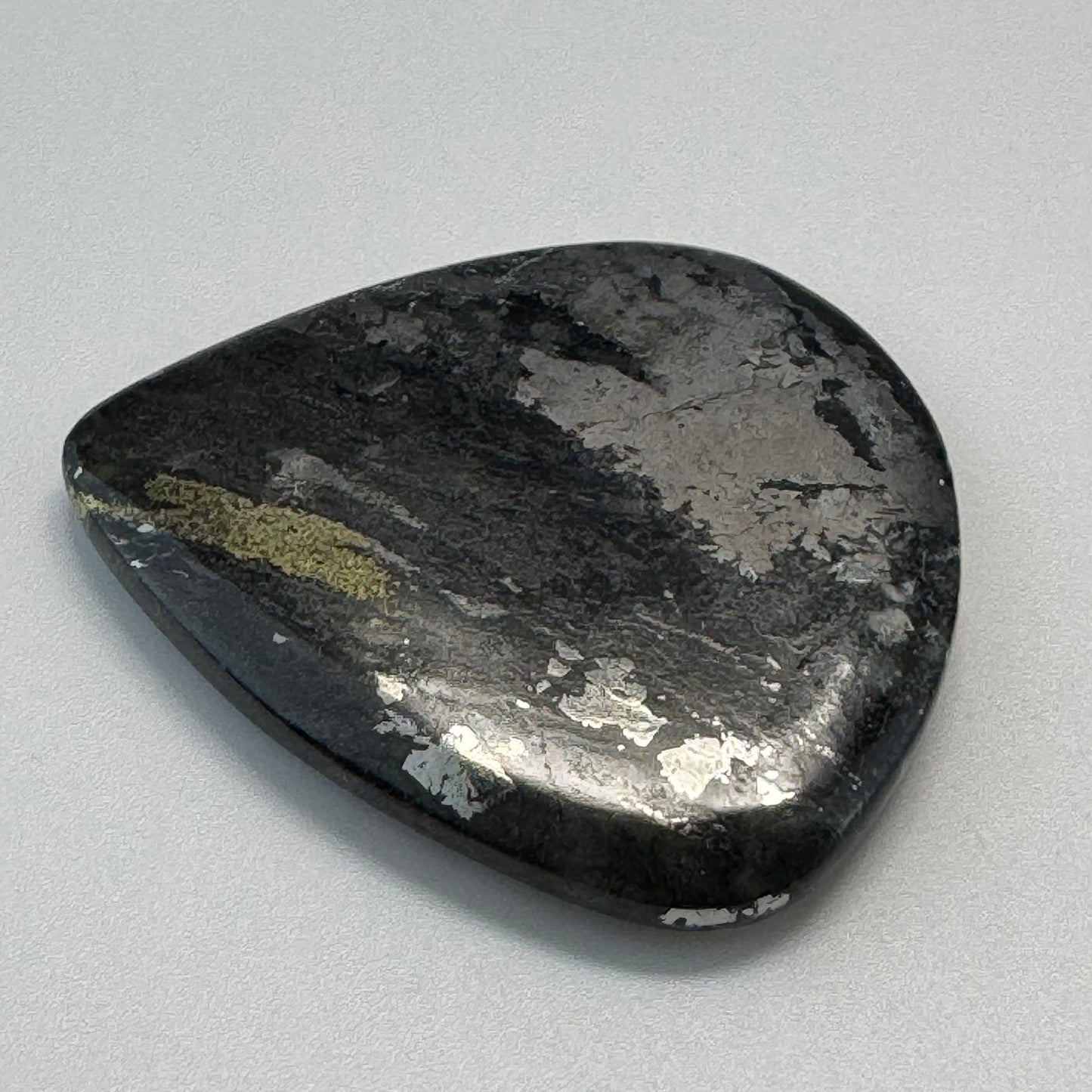 Natural Silver Cabochon – Double-Sided Polished from Cobalt, Ontario