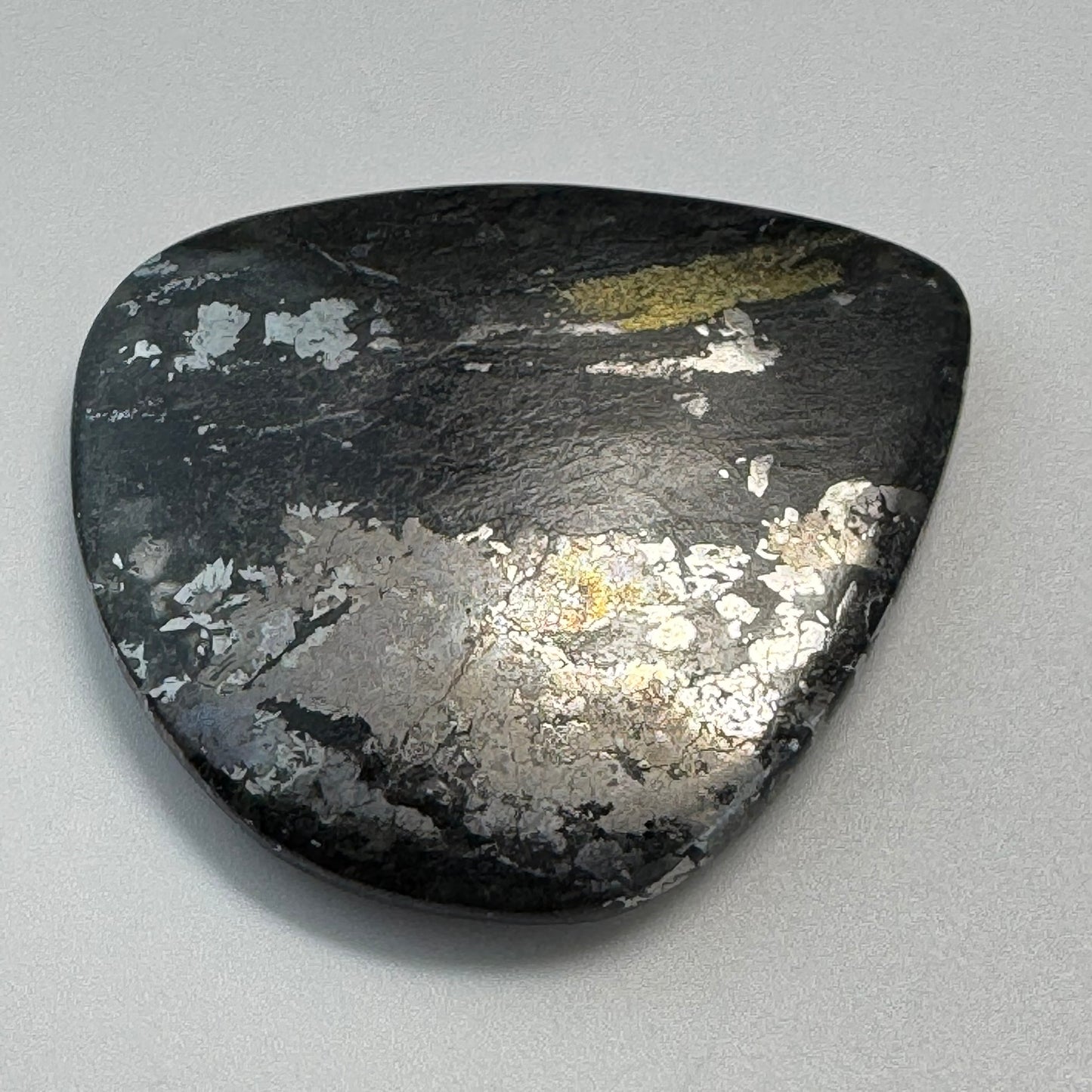 Natural Silver Cabochon – Double-Sided Polished from Cobalt, Ontario