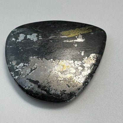 Natural Silver Cabochon – Double-Sided Polished from Cobalt, Ontario