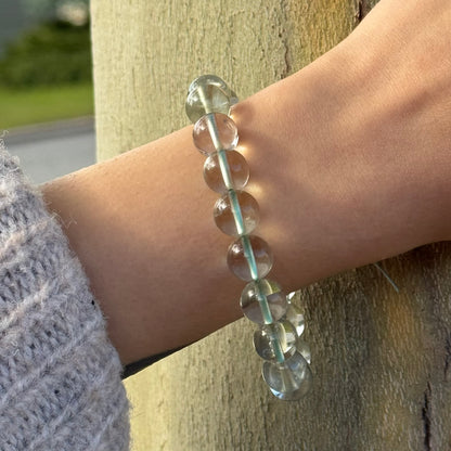 Prasiolite (Green Amethyst) Bracelet – Natural Green Gemstone Jewelry - (AAAA Quality)