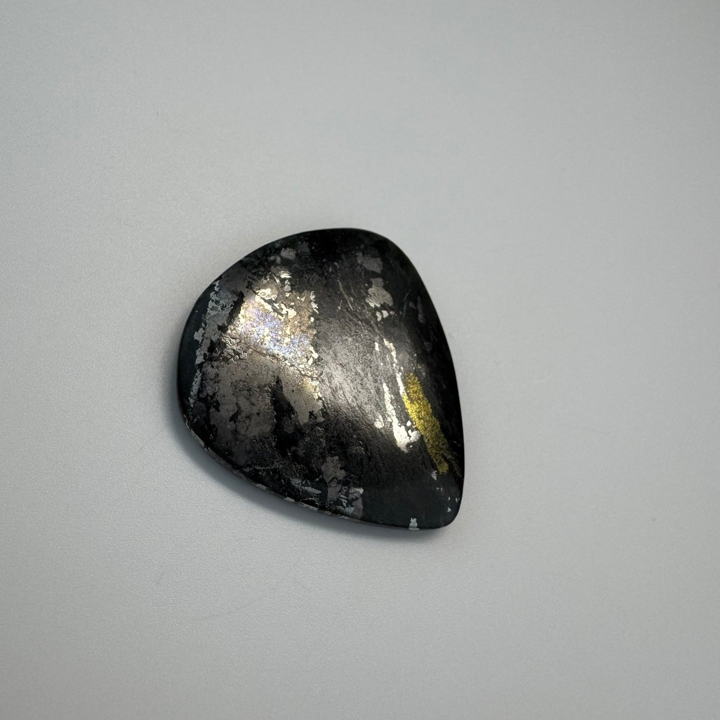 Natural Silver Cabochon – Double-Sided Polished from Cobalt, Ontario