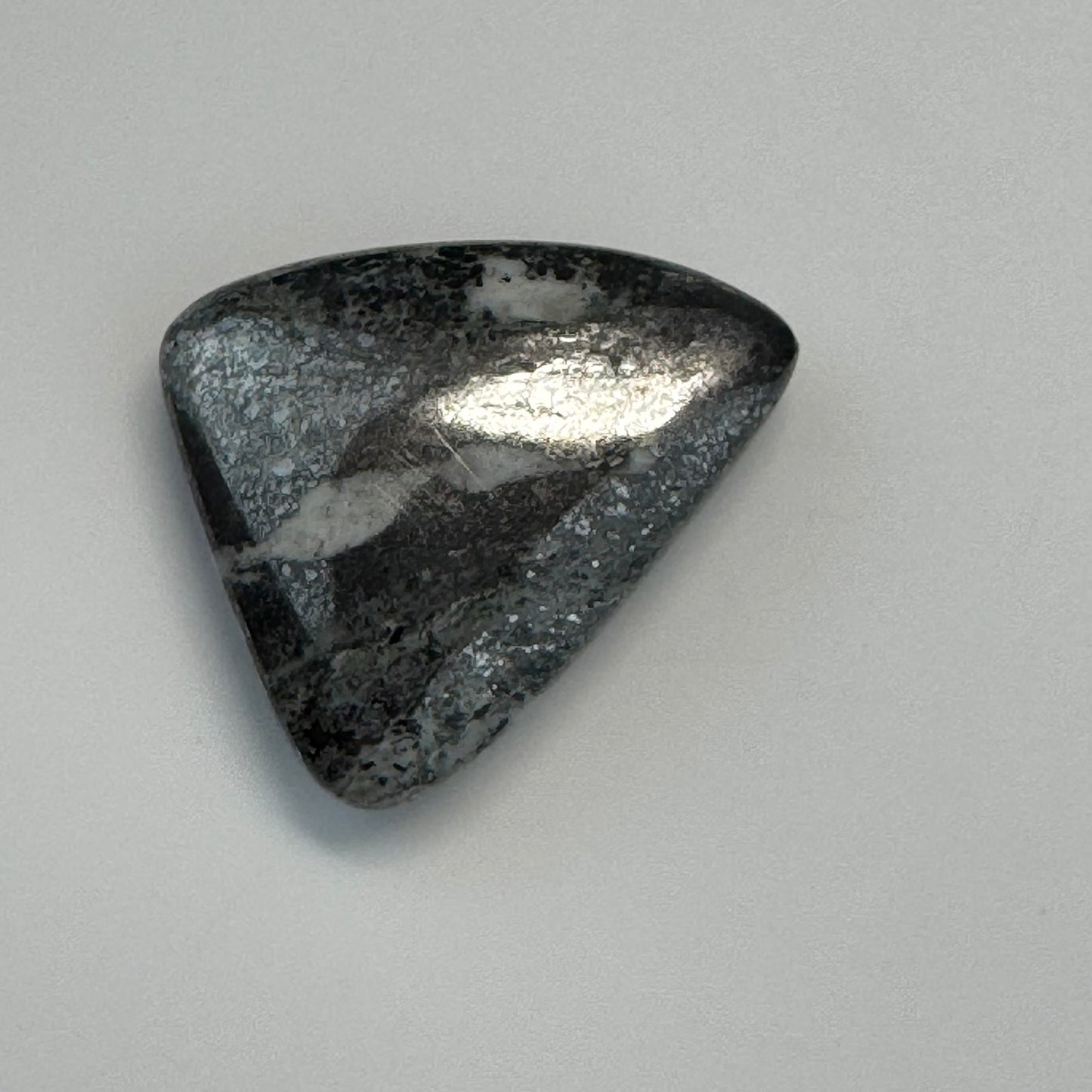 Natural Silver Cabochon – Double-Sided Polished from Cobalt, Ontario