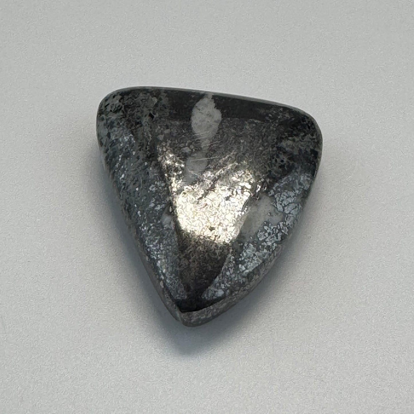 Natural Silver Cabochon – Double-Sided Polished from Cobalt, Ontario