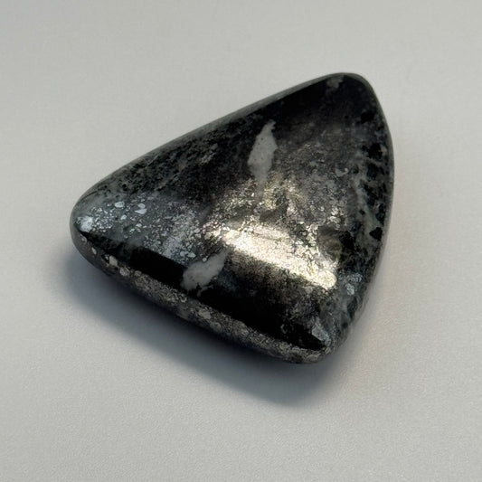 Natural Silver Cabochon – Double-Sided Polished from Cobalt, Ontario