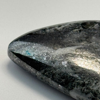 Natural Silver Cabochon – Double-Sided Polished from Cobalt, Ontario