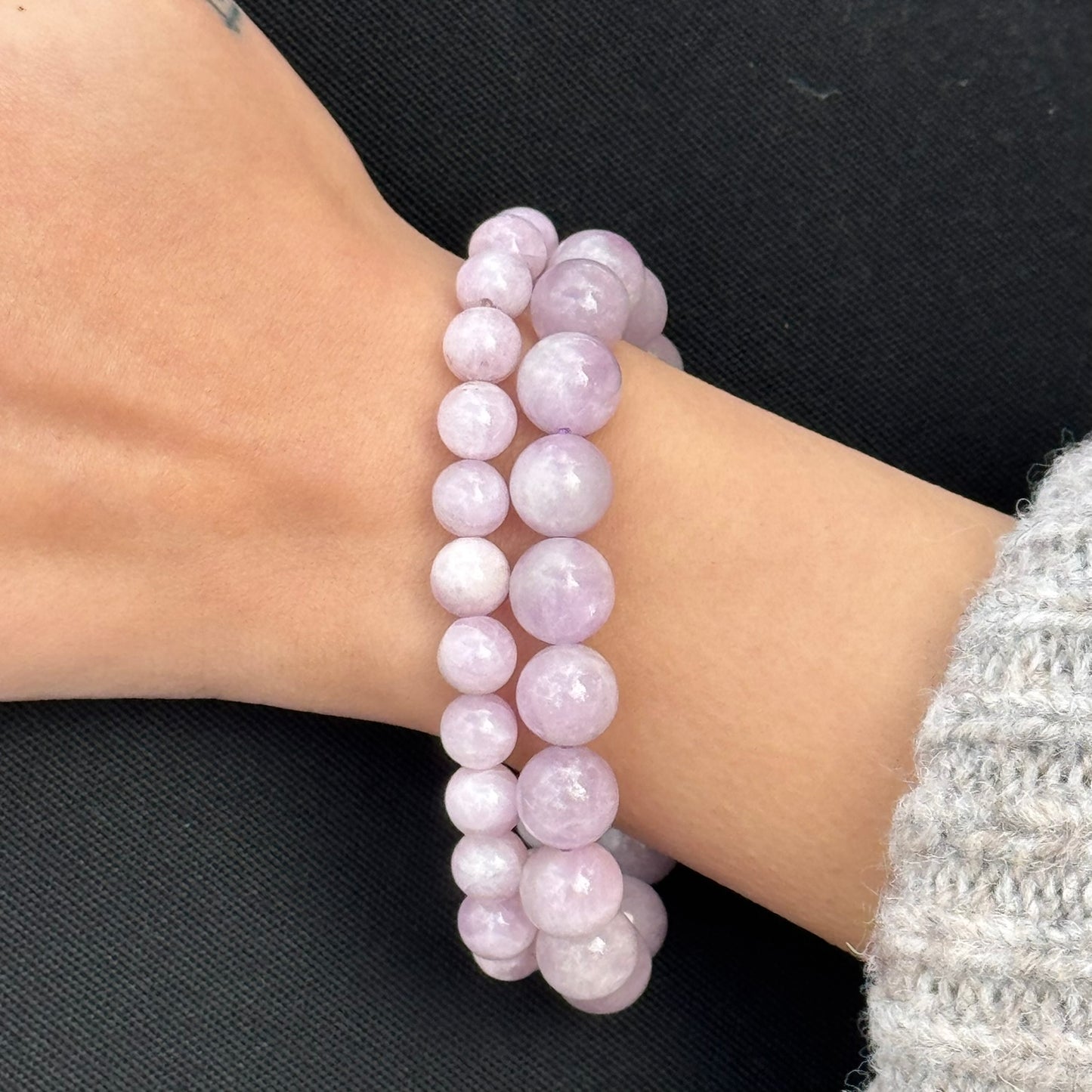 Kunzite Beaded Bracelet – Unique Pink Crystal Jewelry - (AAA Quality)