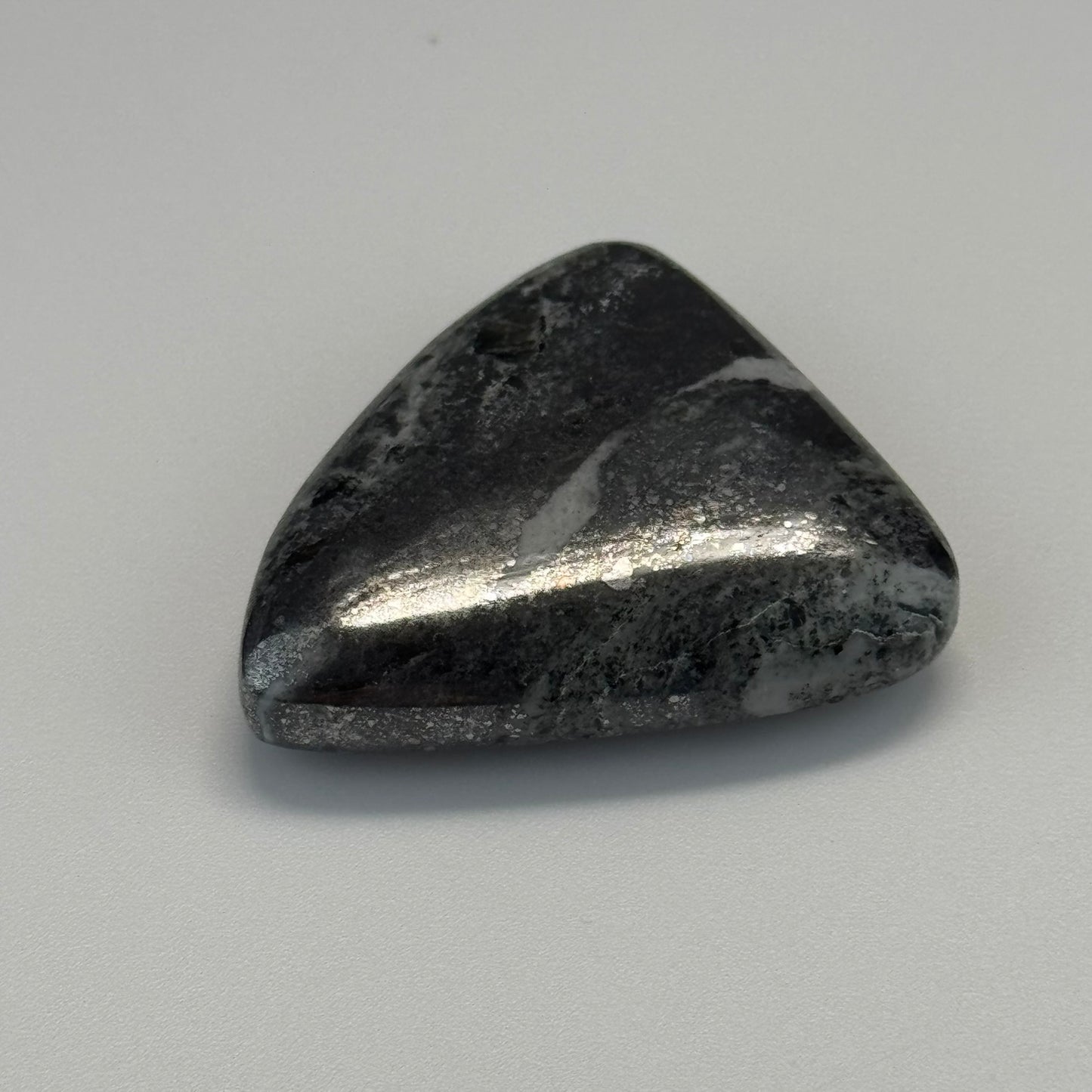 Natural Silver Cabochon – Double-Sided Polished from Cobalt, Ontario