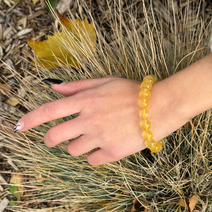 Yellow Fluorite Bracelet – Natural Gemstone Jewelry for Energy & Style - (AAAAA Quality)
