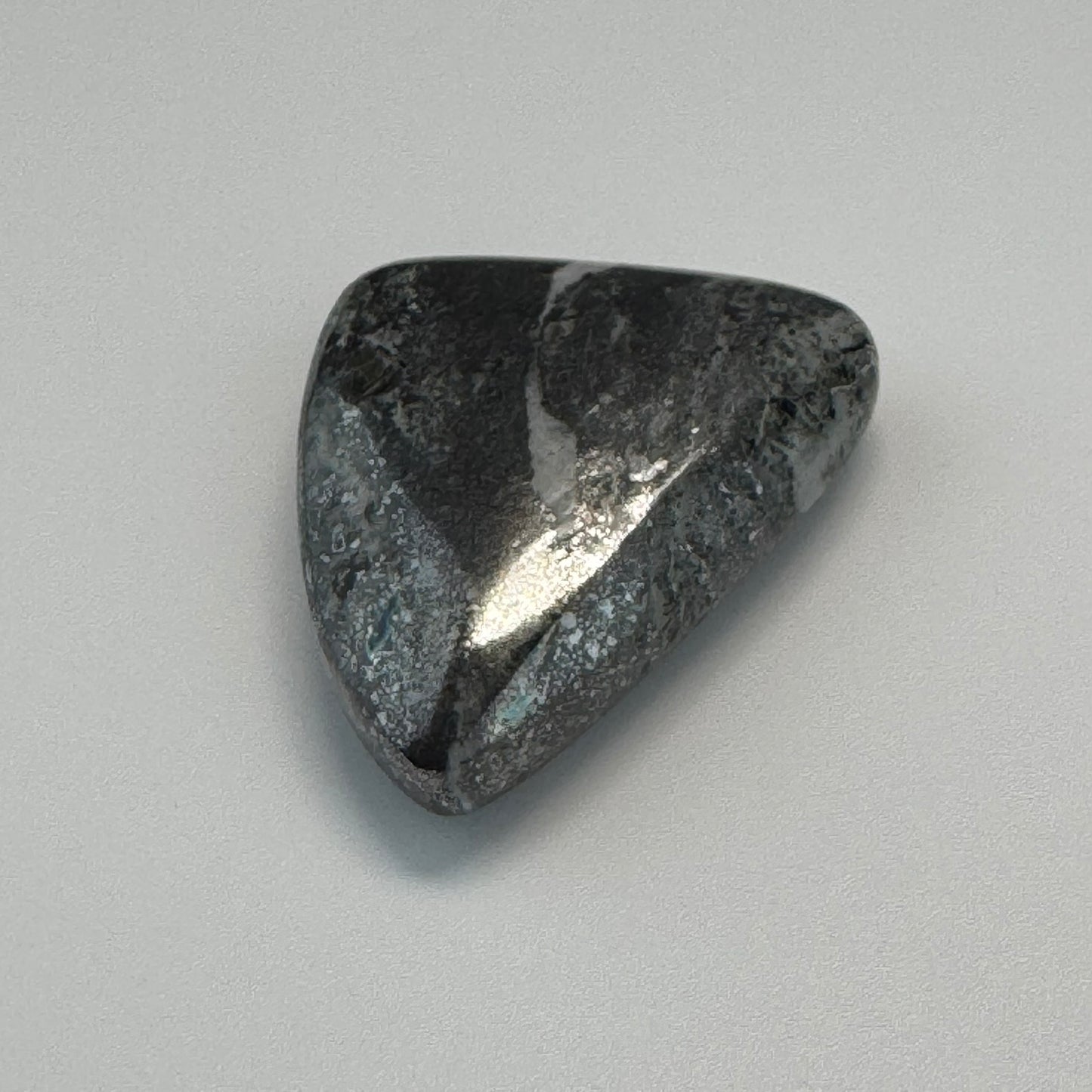 Natural Silver Cabochon – Double-Sided Polished from Cobalt, Ontario