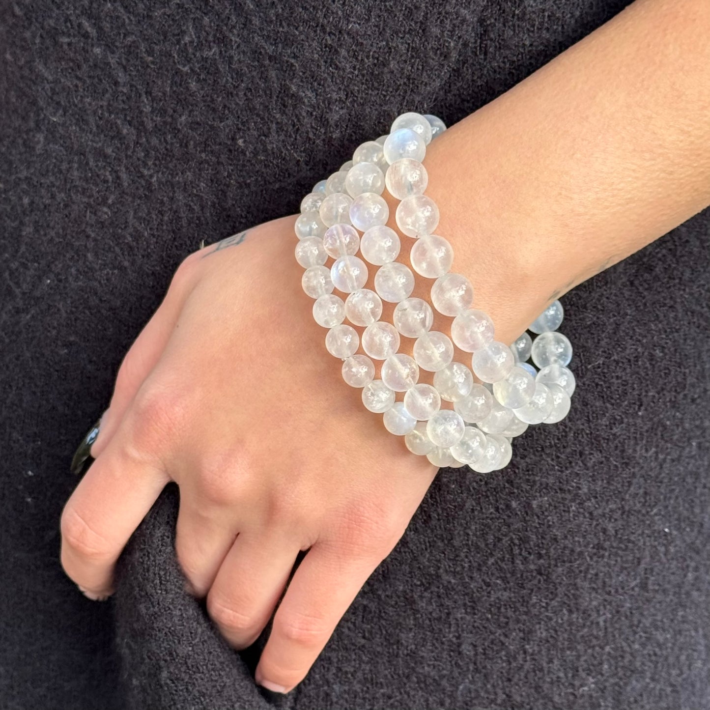 Rainbow Moonstone Bracelet – Shimmering Elegance for Every Occasion - (AAAA Quality)