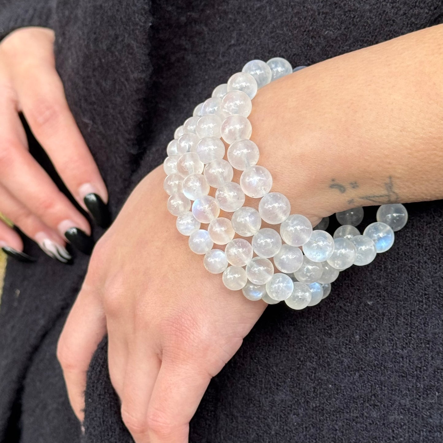 Rainbow Moonstone Bracelet – Shimmering Elegance for Every Occasion - (AAAA Quality)