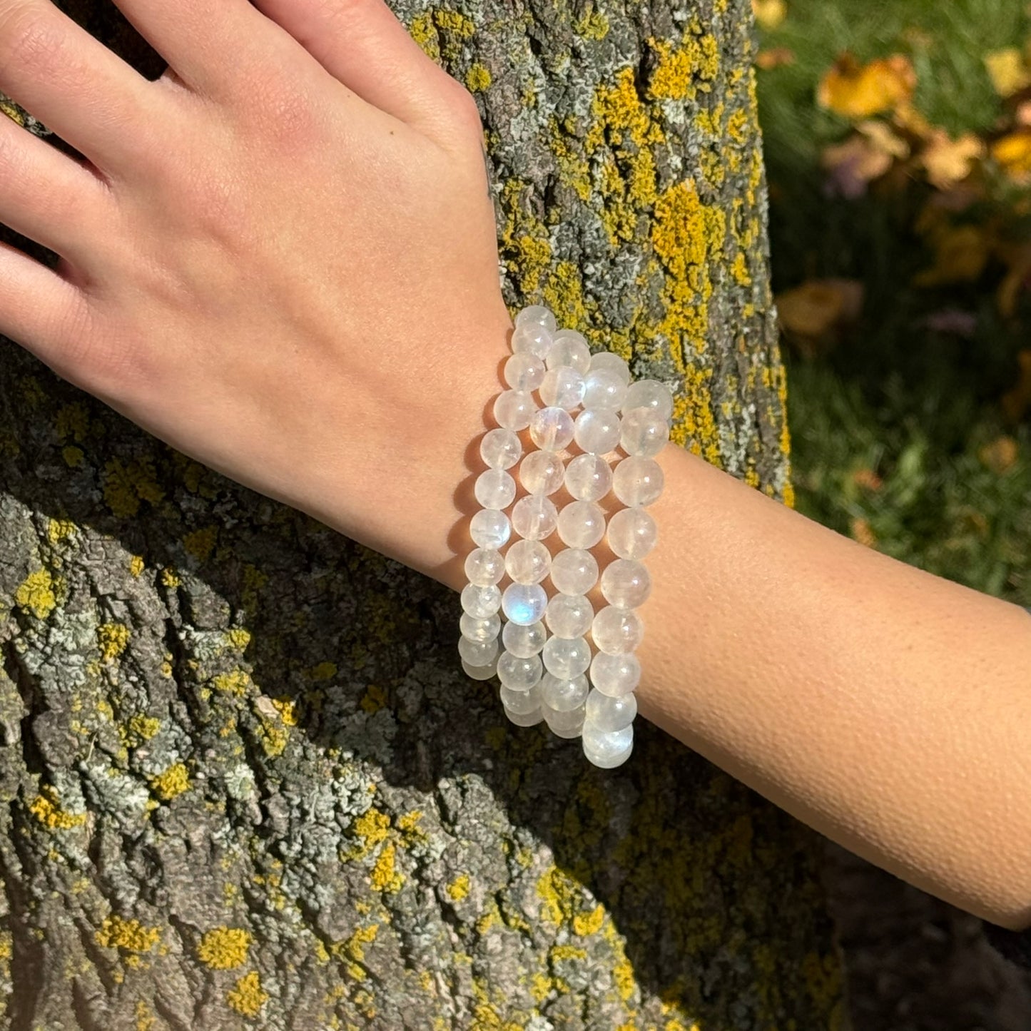 Rainbow Moonstone Bracelet – Shimmering Elegance for Every Occasion - (AAAA Quality)