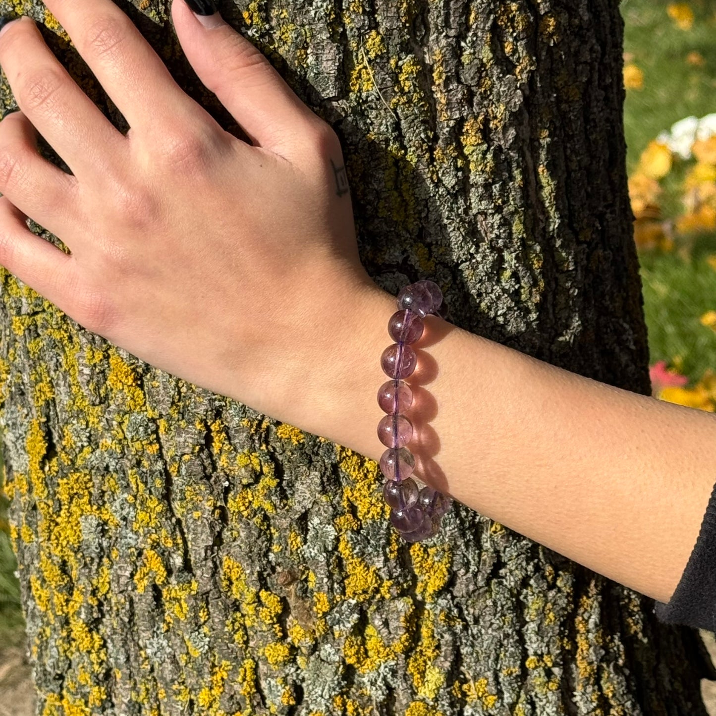 Lavender Amethyst Bracelet – Natural Purple Gemstone Jewelry - (AA Quality)