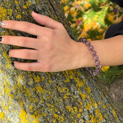 Lavender Amethyst Bracelet – Natural Purple Gemstone Jewelry - (AA Quality)