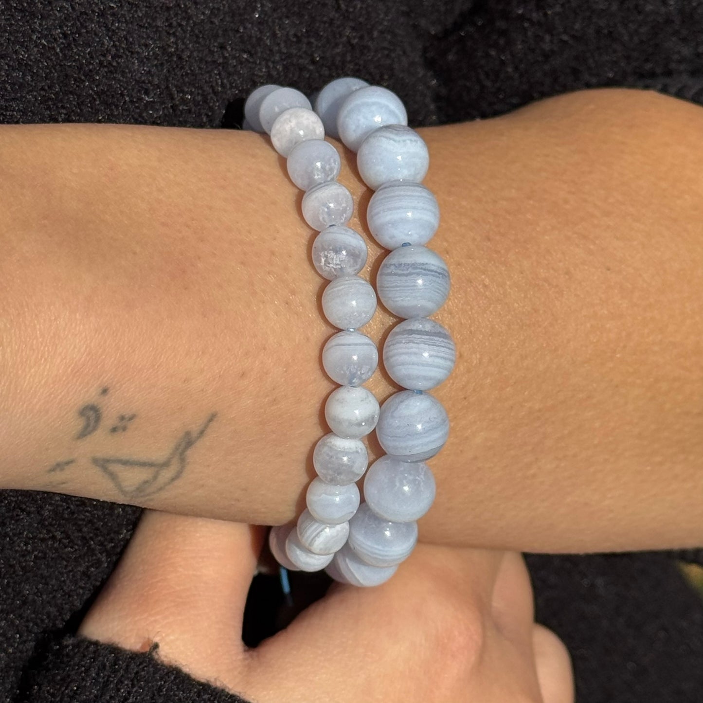 Blue Lace Agate Bracelet – Serene Crystal Jewelry for Mind & Spirit