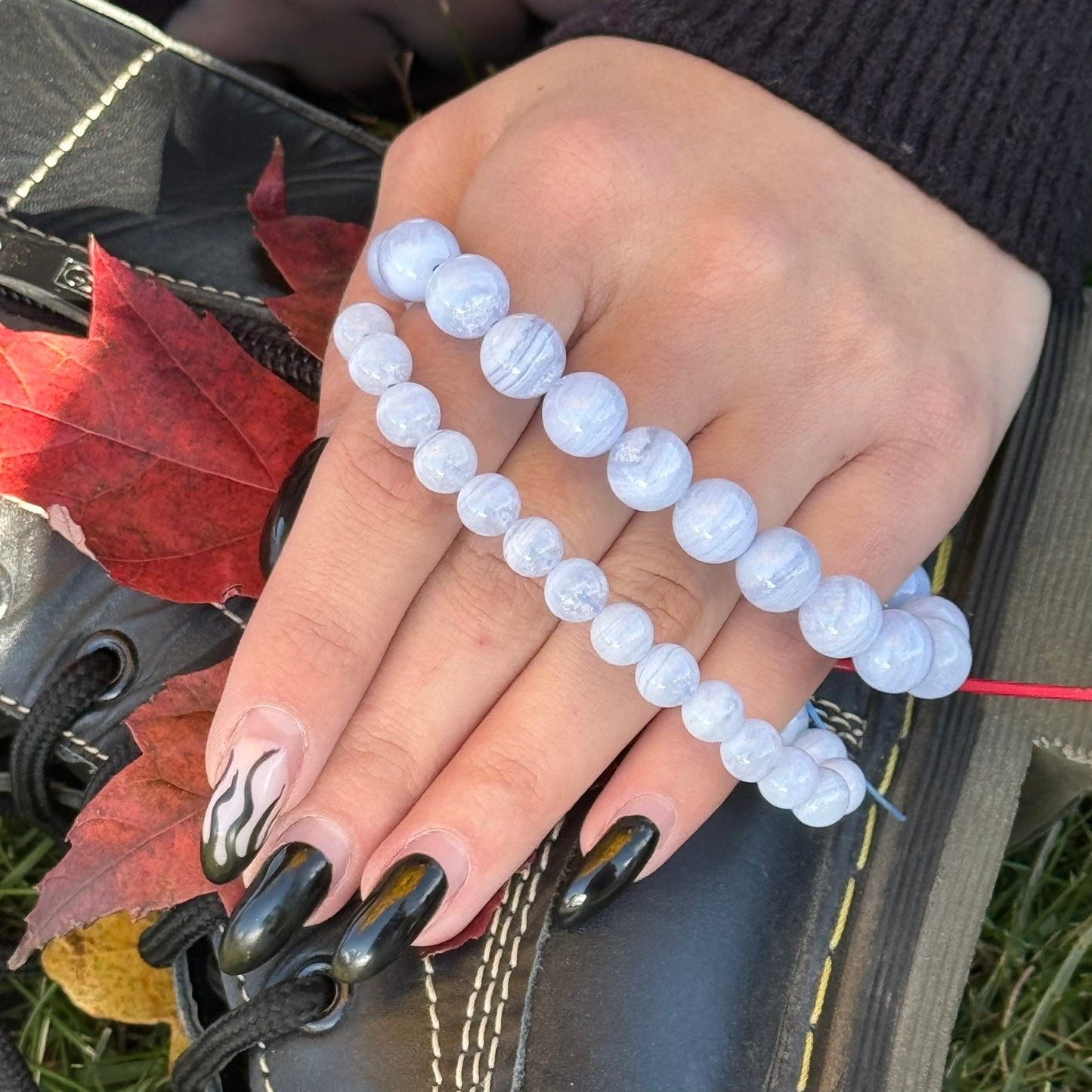 Blue Lace Agate Bracelet – Serene Crystal Jewelry for Mind & Spirit