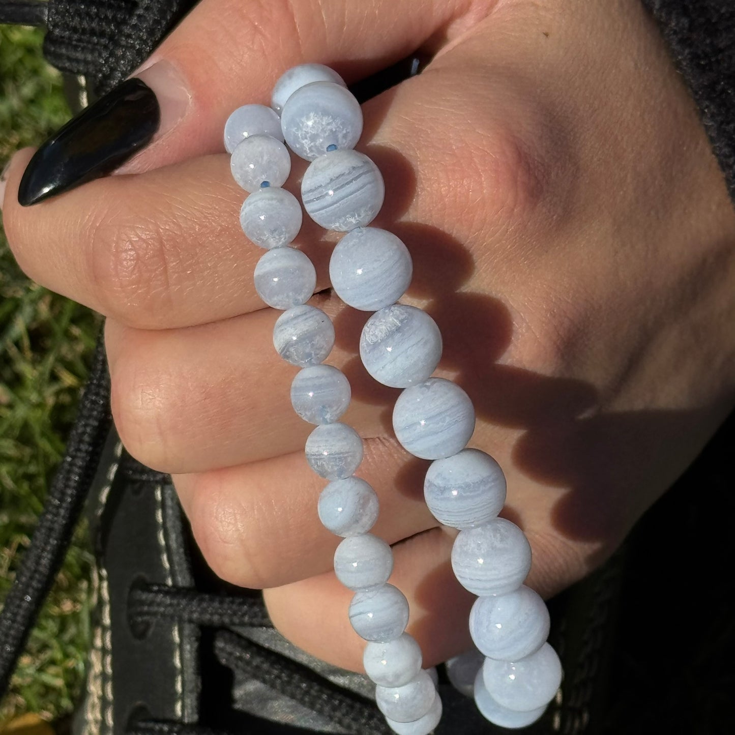 Blue Lace Agate Bracelet – Serene Crystal Jewelry for Mind & Spirit