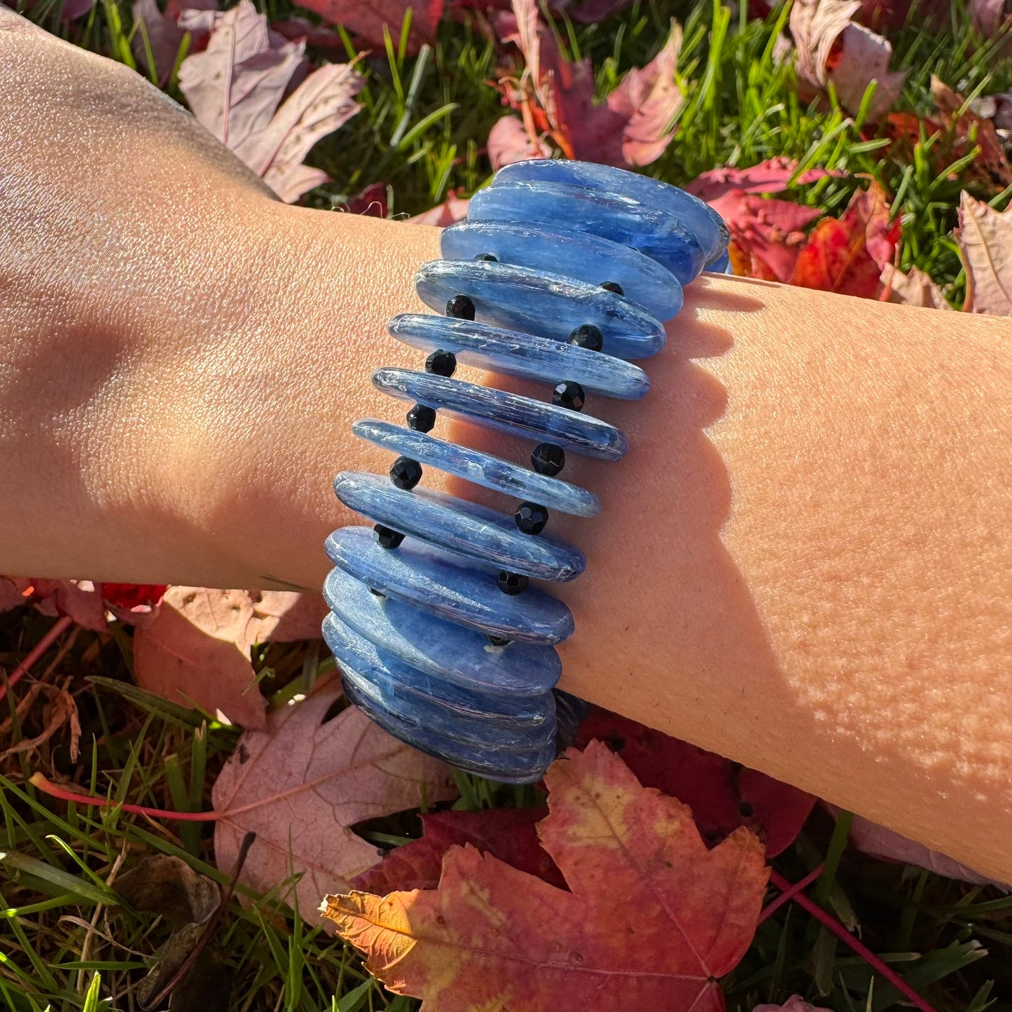 Kyanite Bracelet – Natural Blue Gemstone Jewelry