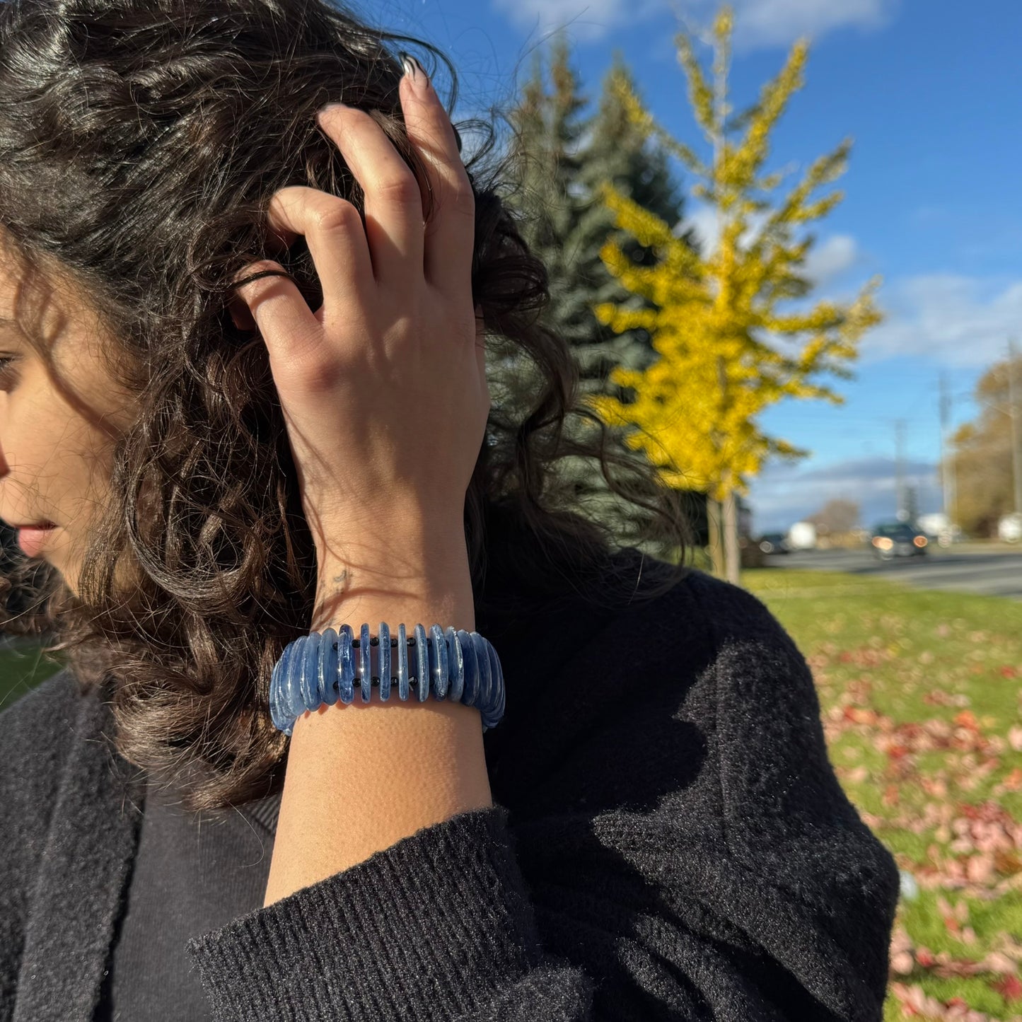 Kyanite Bracelet – Natural Blue Gemstone Jewelry