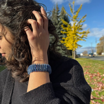 Kyanite Bracelet – Natural Blue Gemstone Jewelry
