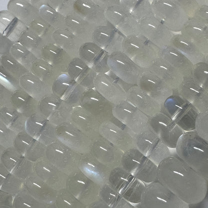 Moonstone Rondelle Polished Beads - (AAAA+ Quality)