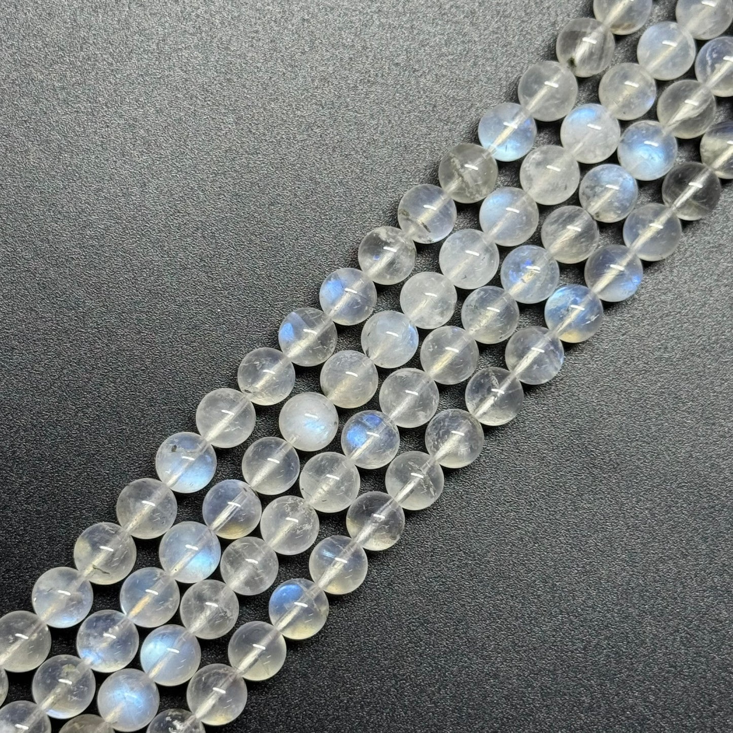 Moonstone Polished Round Beads - (AAAAA Quality)