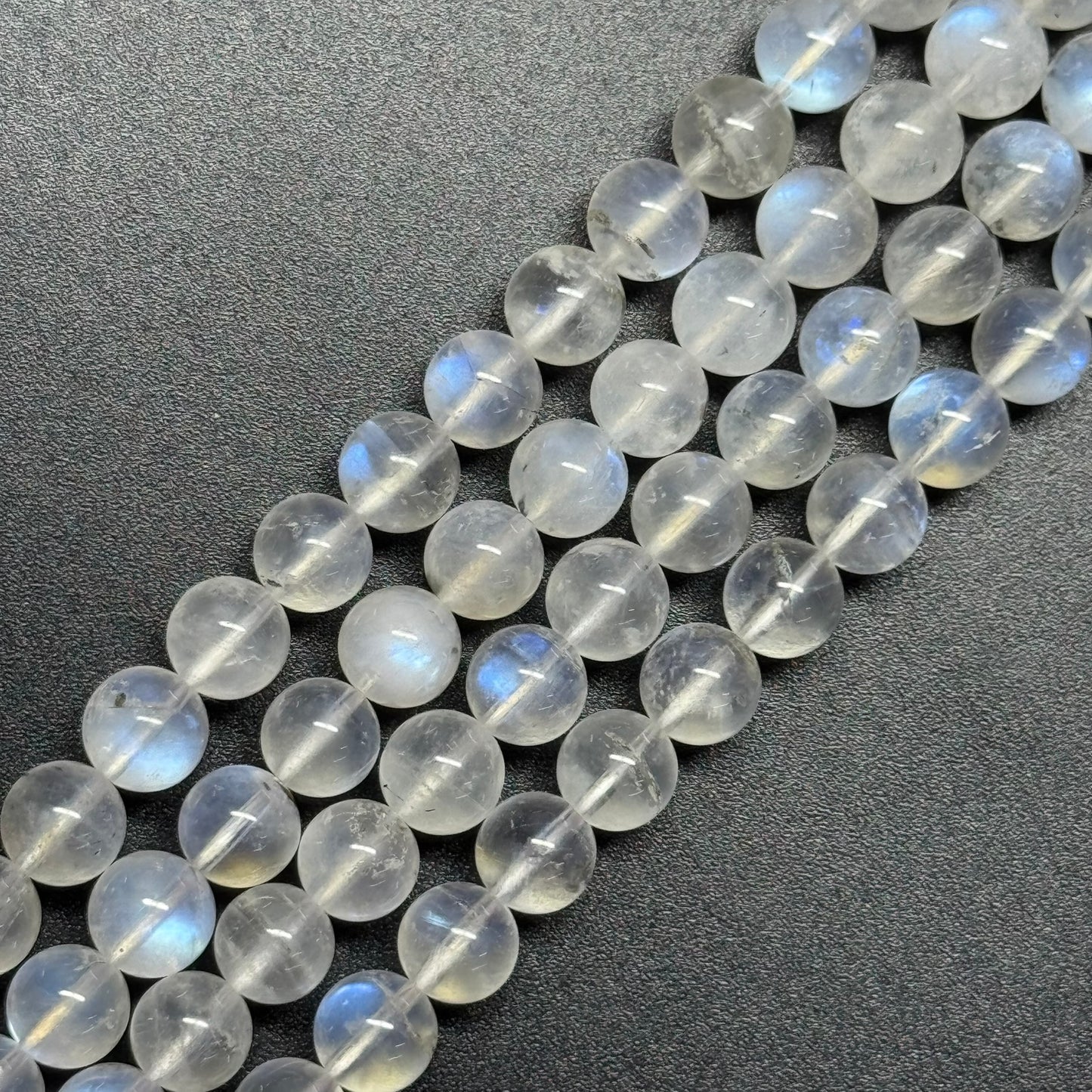 Moonstone Polished Round Beads - (AAAAA Quality)