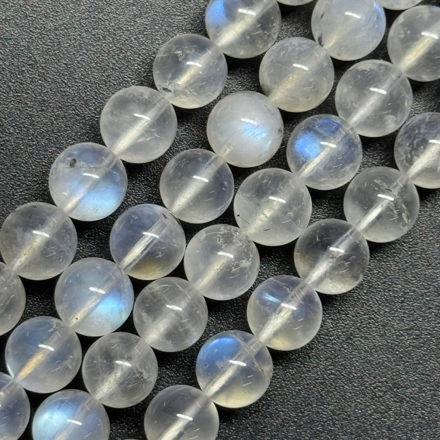 Moonstone Polished Round Beads - (AAAAA Quality)