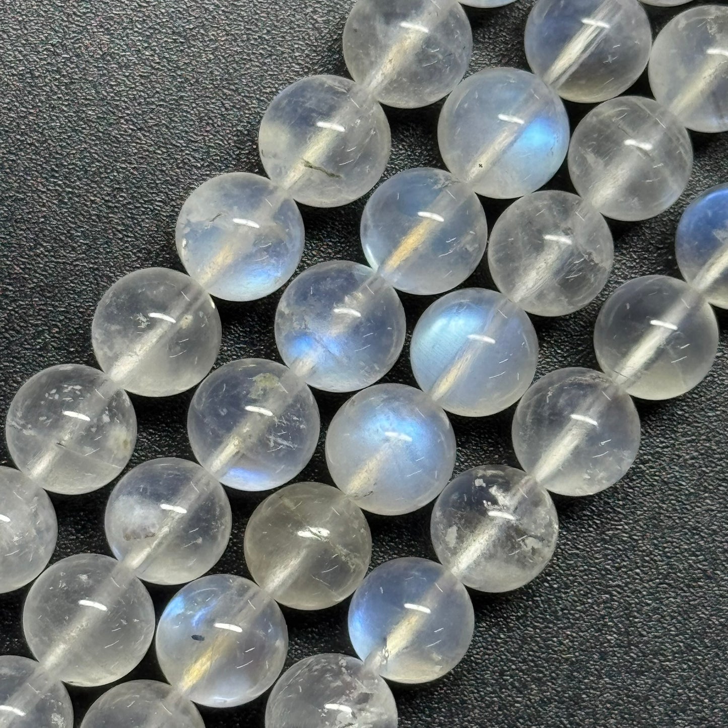Moonstone Polished Round Beads - (AAAAA Quality)