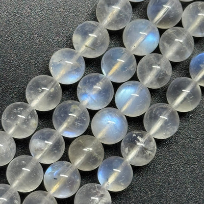Moonstone Polished Round Gemstone Beads - (AAAAA Quality)