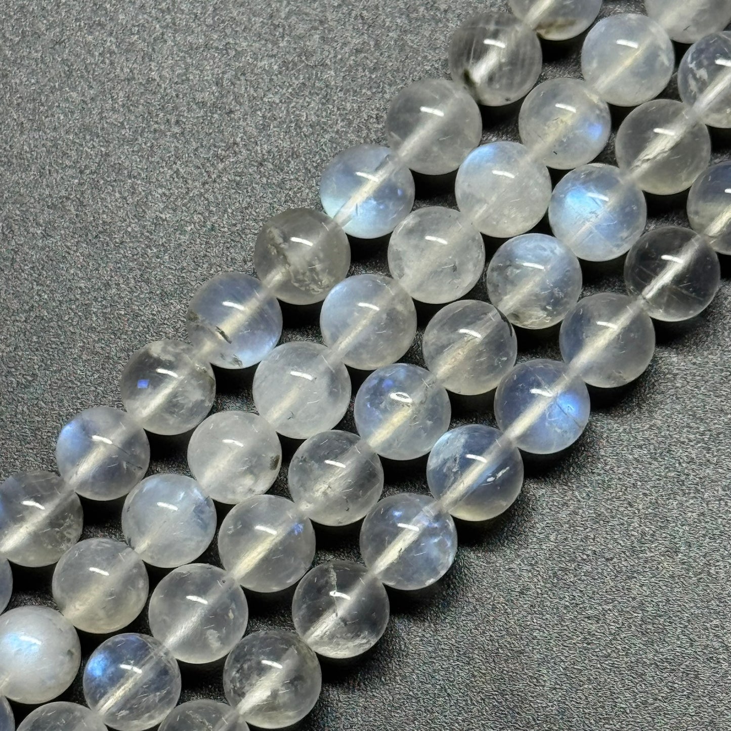 Moonstone Polished Round Beads - (AAAAA Quality)