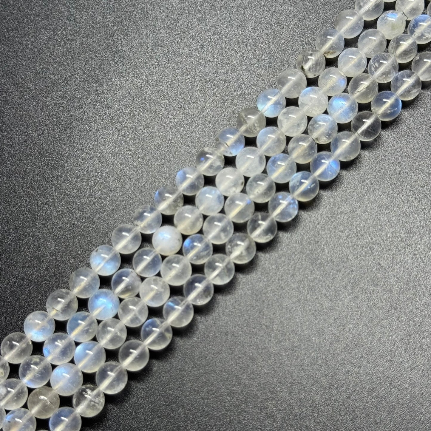 Moonstone Polished Round Beads - (AAAAA Quality)