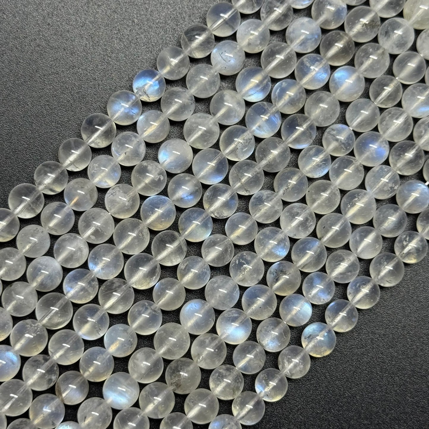 Moonstone Polished Round Beads - (AAAAA Quality)