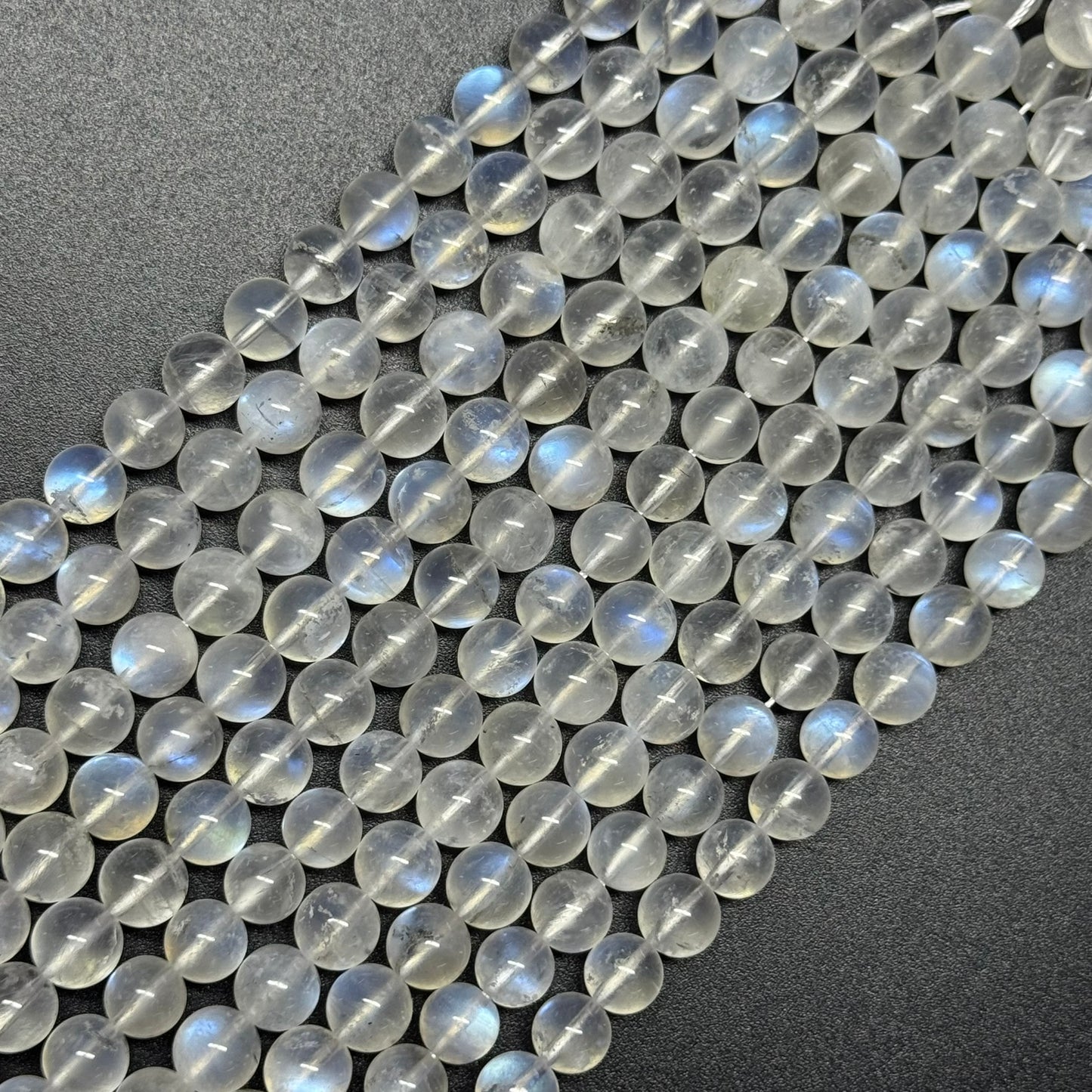 Moonstone Polished Round Beads - (AAAAA Quality)