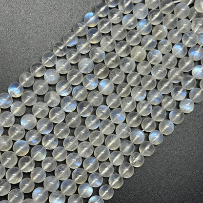 Moonstone Polished Round Gemstone Beads - (AAAAA Quality)