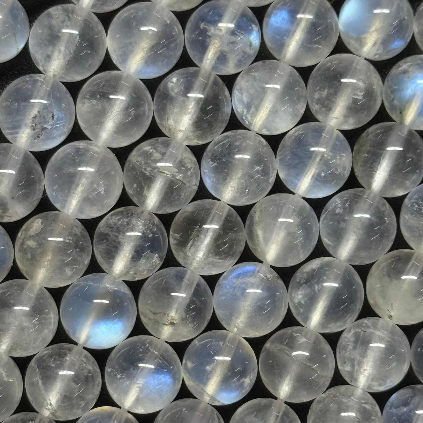 Moonstone Polished Round Beads - (AAAAA Quality)