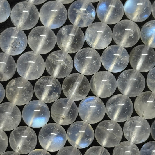 Moonstone Polished Round Beads - (AAAAA Quality)